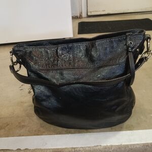 Coach Black Leather Shoulder Bag